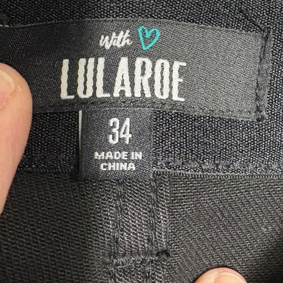 LULAROE | NEW Women's ‘The Boyfriend’ Black Denim Jeans size 34 Stretch Comfy - Picture 8 of 13